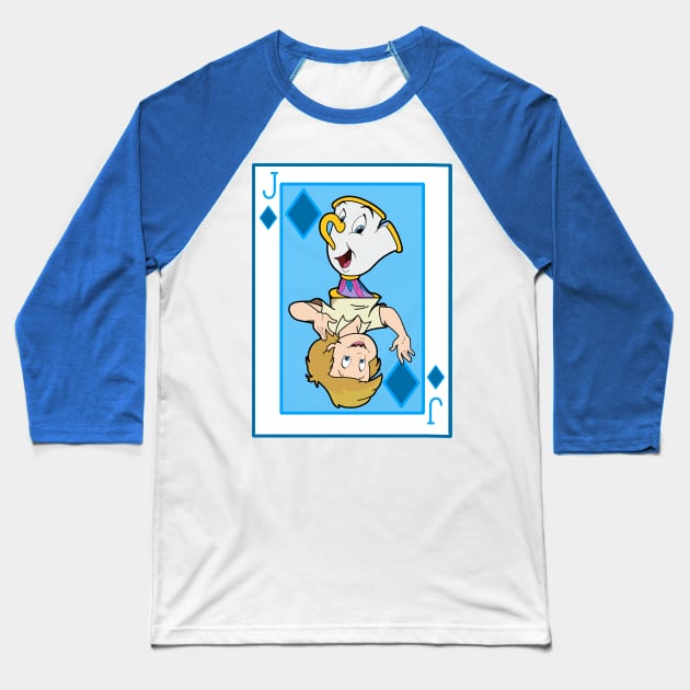 Jack of Diamonds Baseball T-Shirt by Ginny Heart Lab